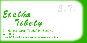 etelka tibely business card